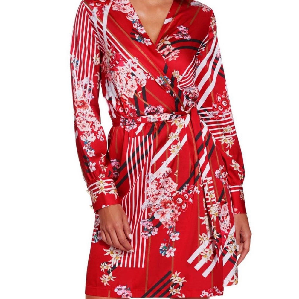 Boston Proper Stripe and Flower dress ♥️ 🌺